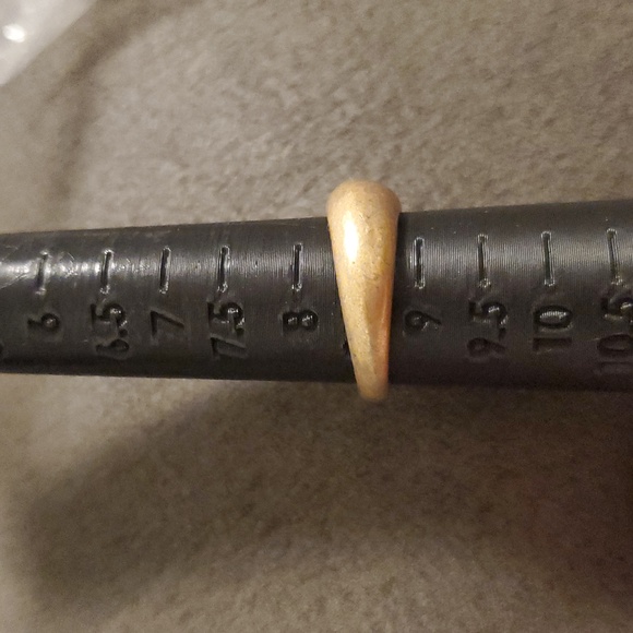 lemlem Gold-Plated Sterling Silver Comfort Band Ring | 925 | Size 8.5 - Picture 4 of 5